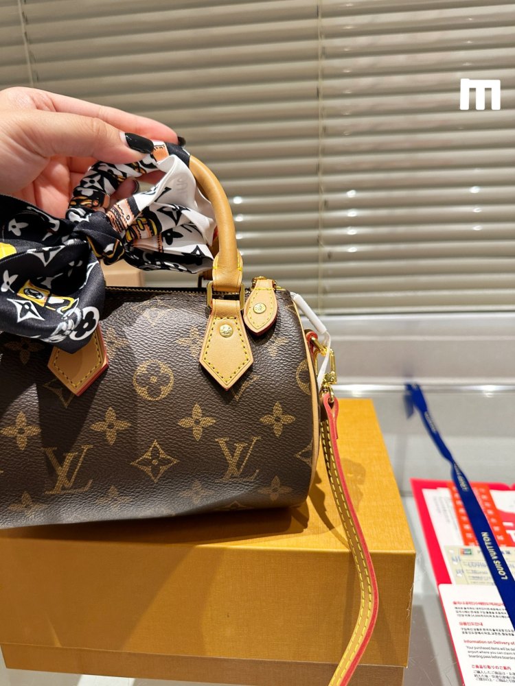 LV bag Nano Speedy 16  leather bag 16cm