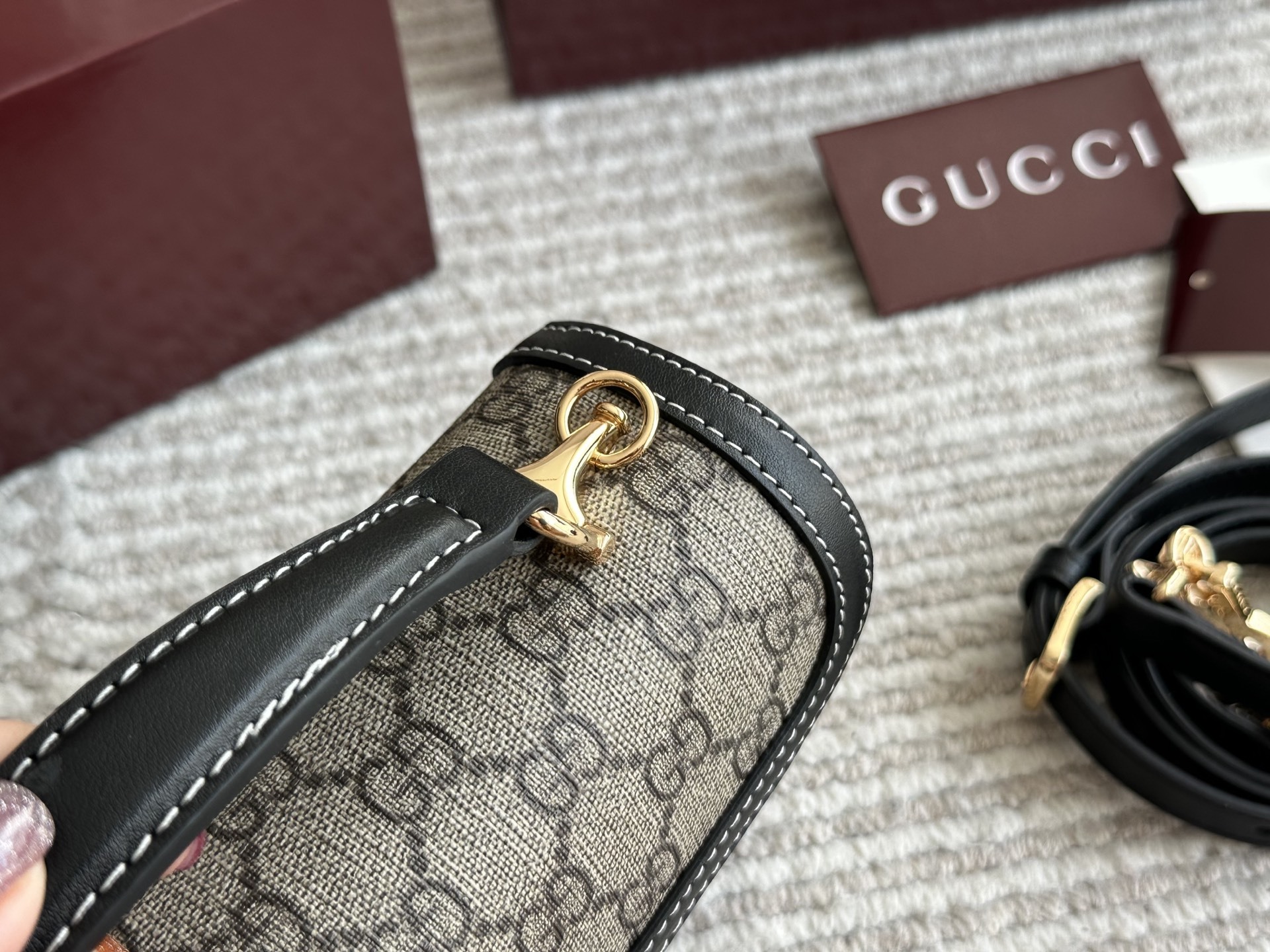 Gucci Beige Quilted Bag 586