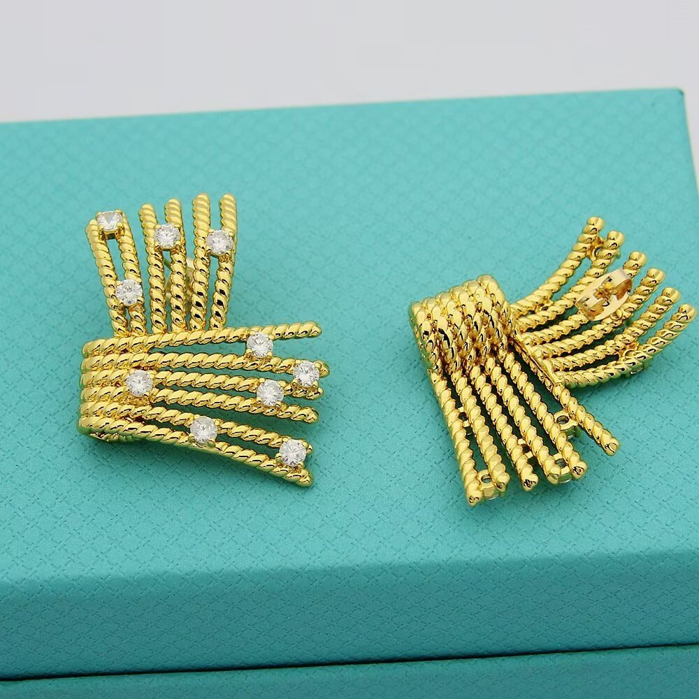 Tiffany Gold Vintage-Inspired Earrings 181