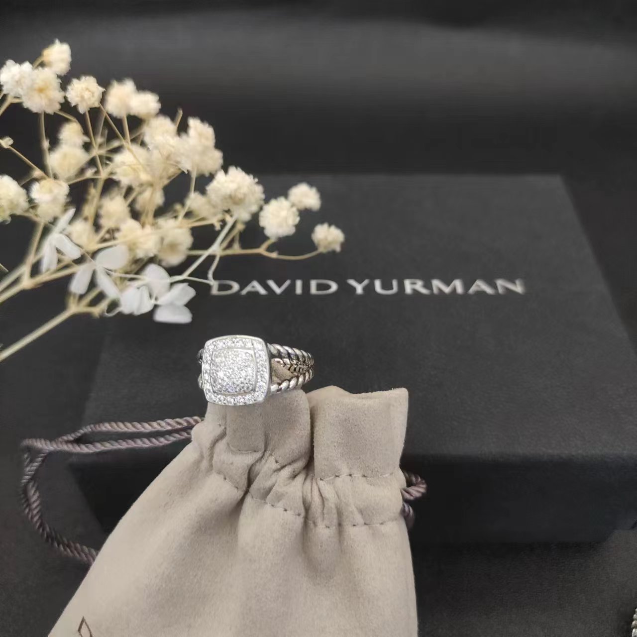 David Yurman Silver Vintage-Inspired Ring 252