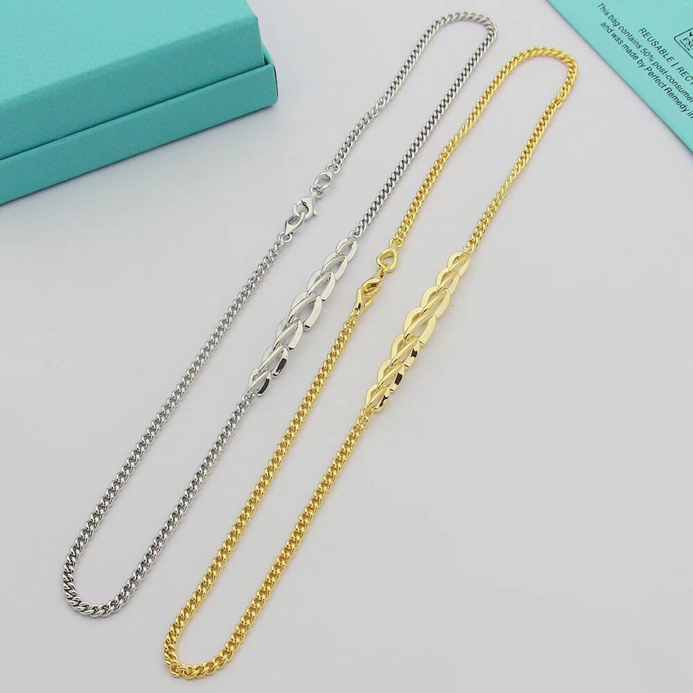 Tiffany Silver Logo-Accented Necklace 214