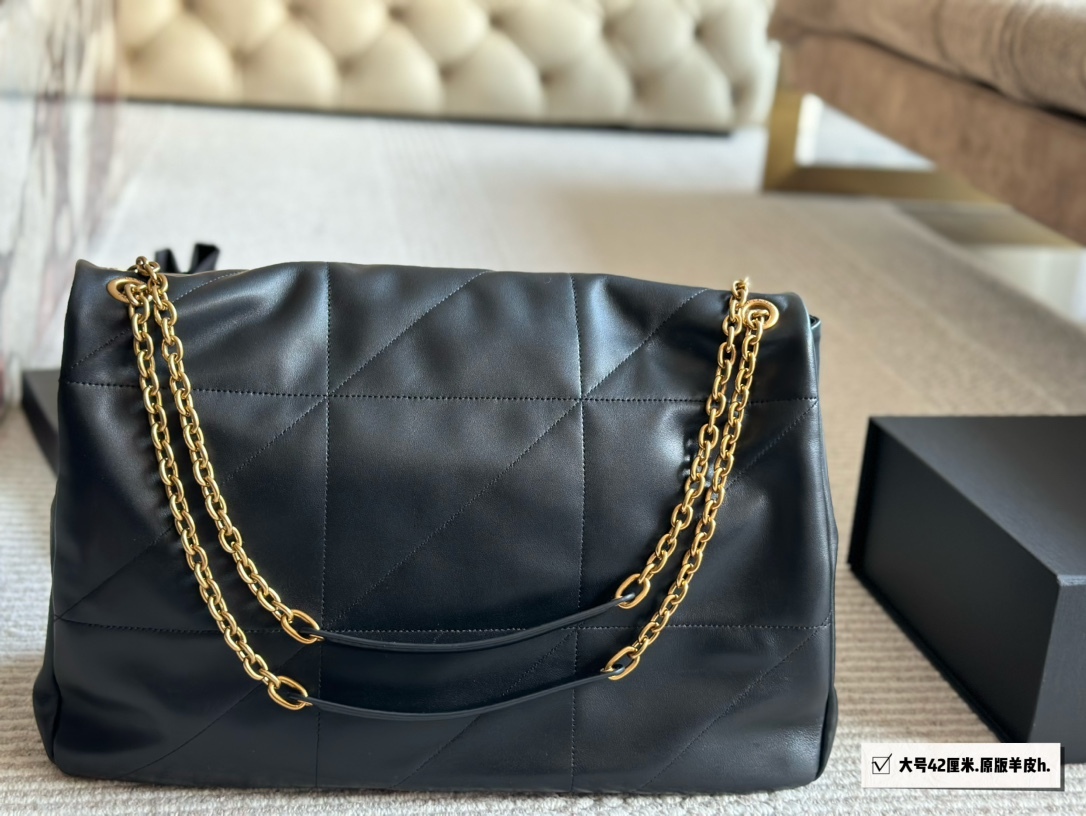 YSL Gold Logo-Accented Bag 158