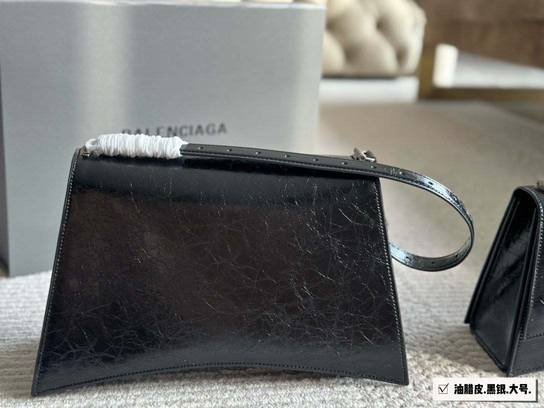 Balenciaga Silver Textured Bag 067