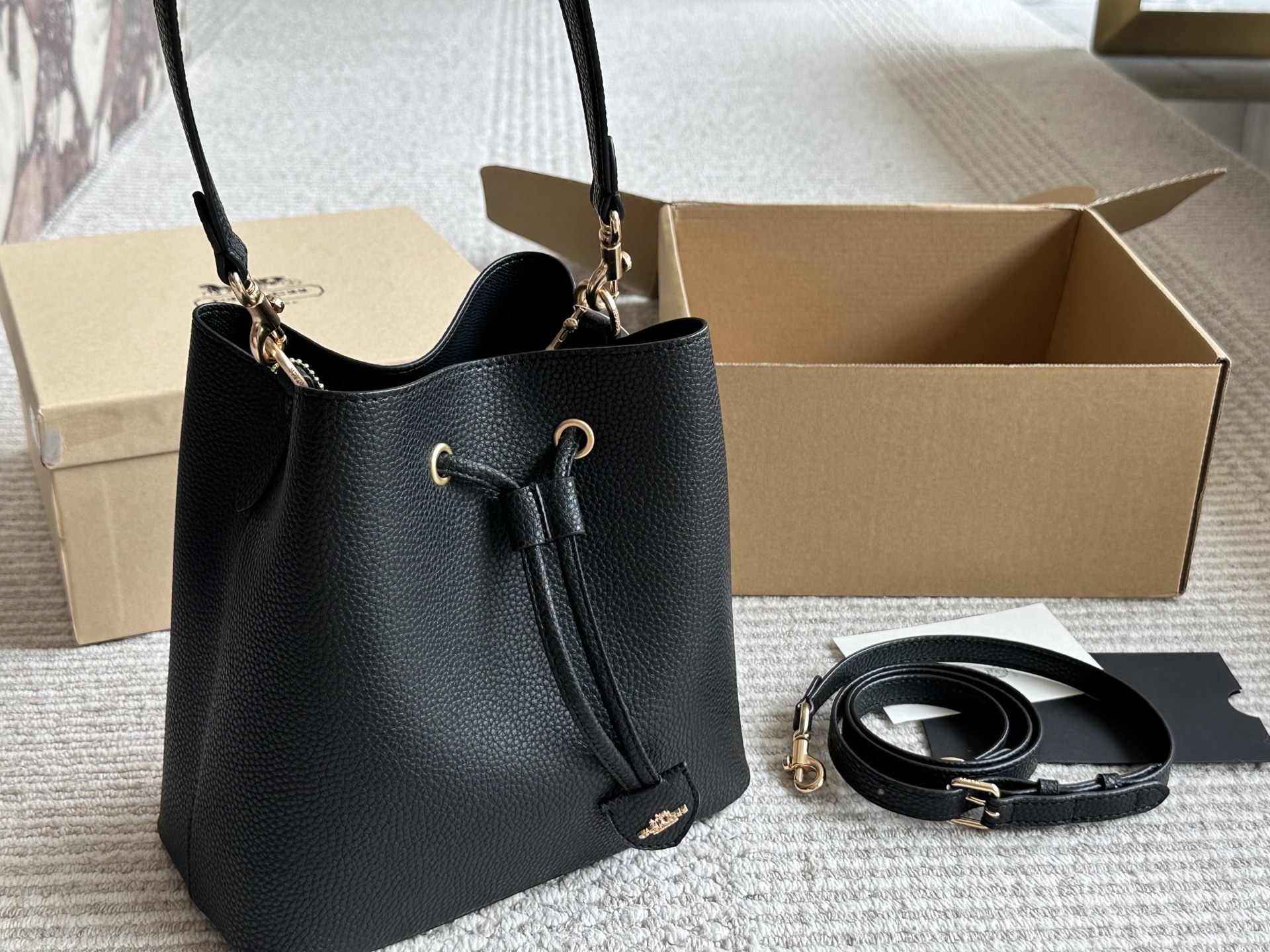 Coach Rose Gold Vintage-Inspired Bag 075