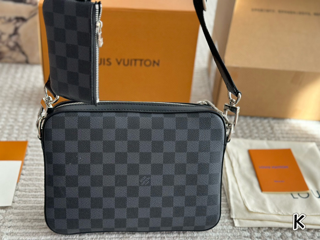 LV Silver Quilted Bag 1408
