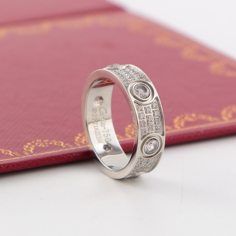 Cartier love Rose Gold Logo-Accented Ring 025