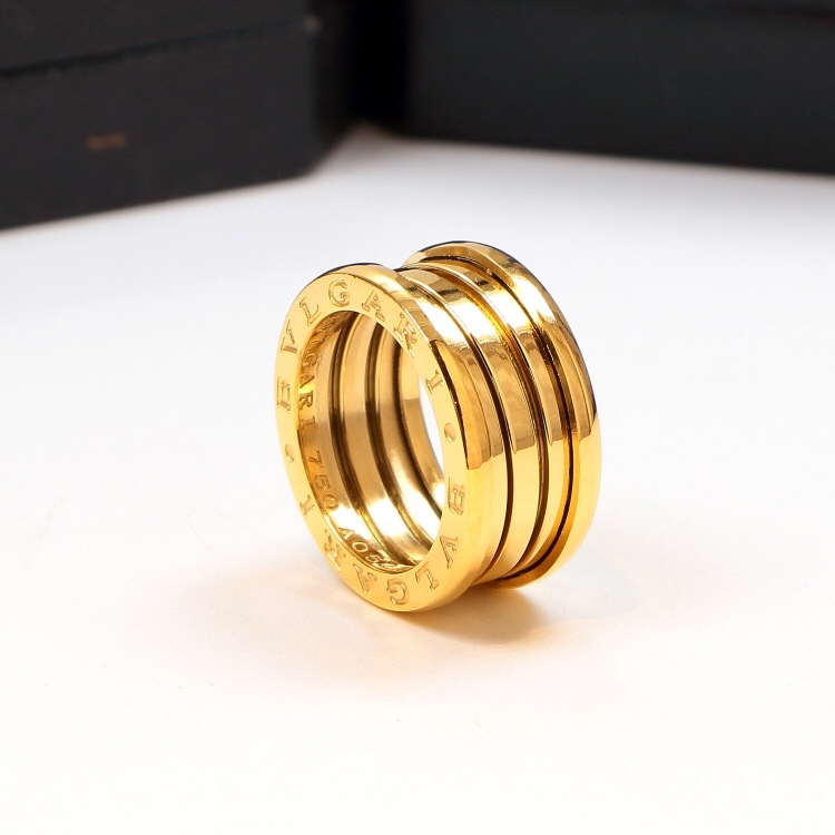 BVLGARI Rose Gold Textured Ring 029