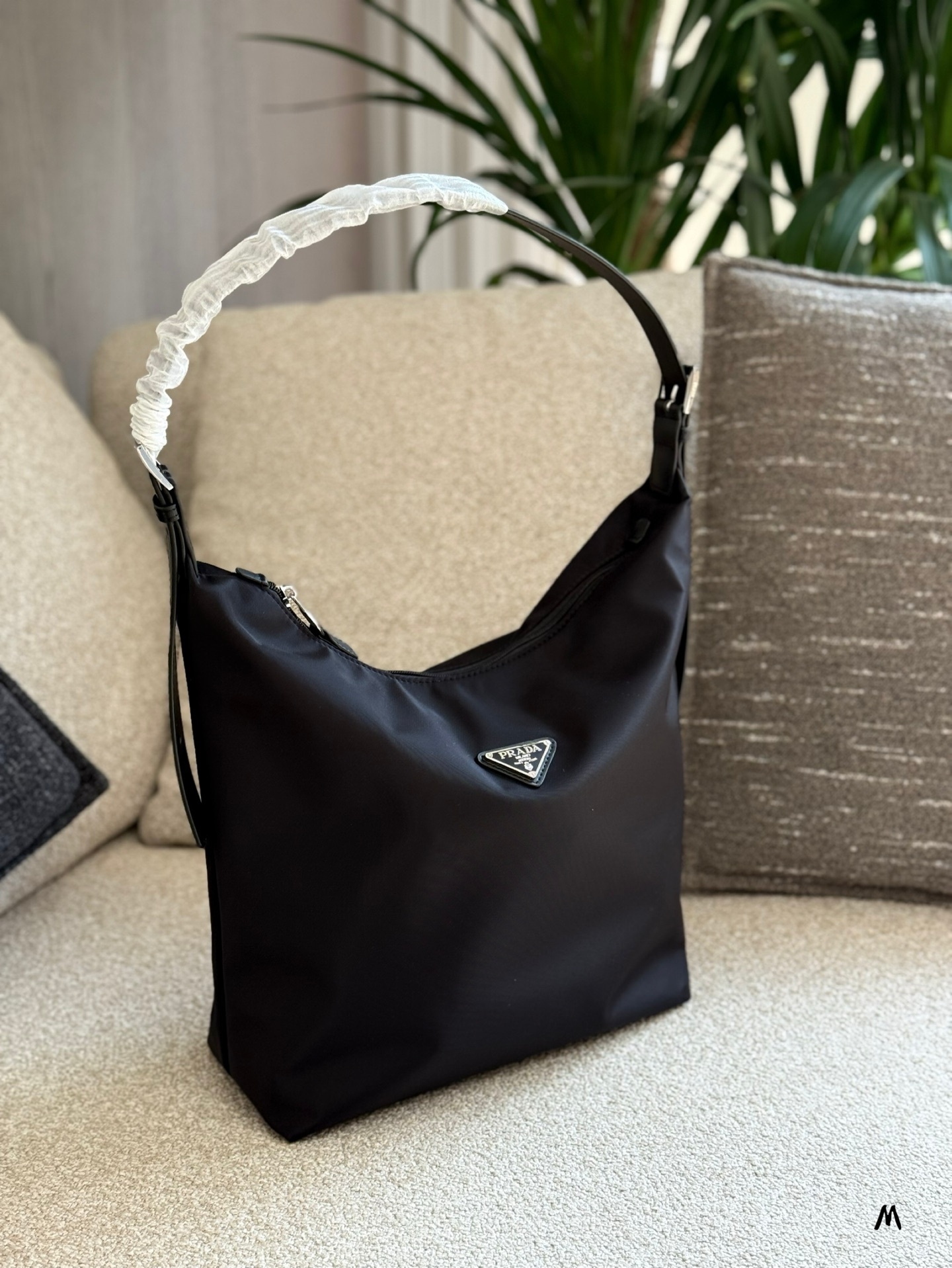 Prada Beige Quilted Bag 016