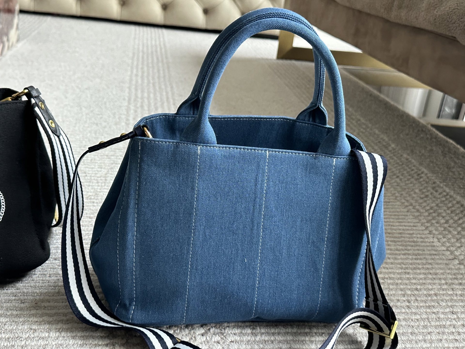Prada Silver Logo-Accented Bag 010