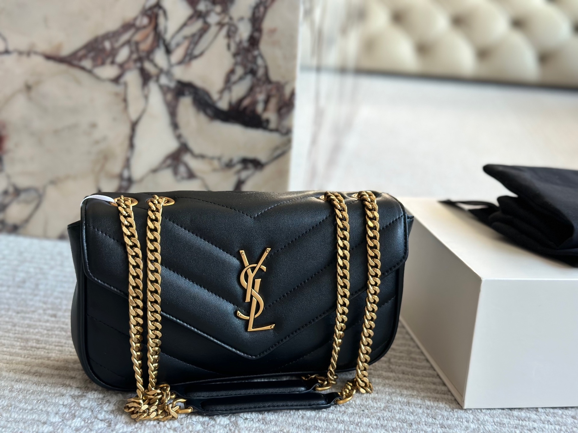YSL Gold Vintage-Inspired Bag 147