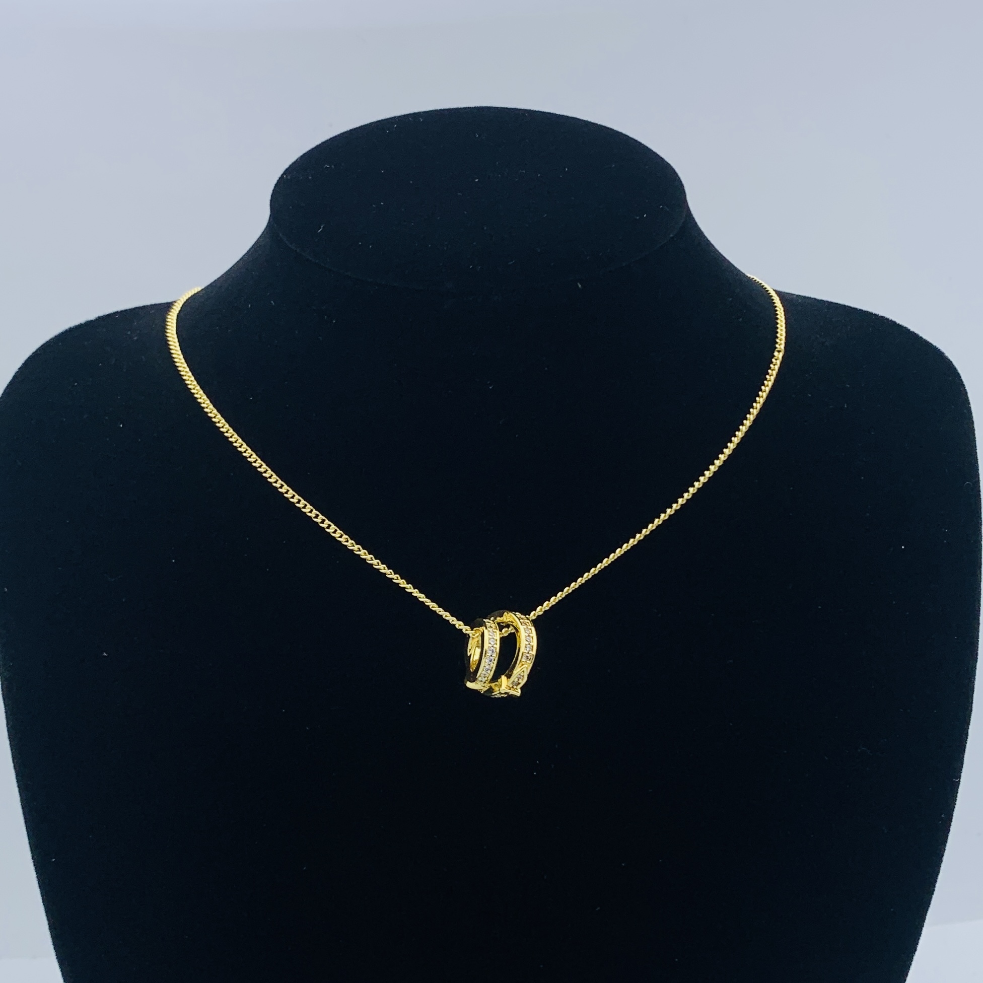 Hermes h Gold Logo-Accented Necklace 229