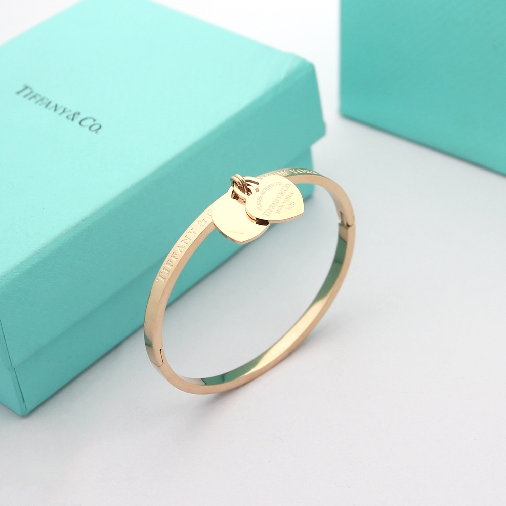 Tiffany Rose Gold Logo-Accented Bracelet 074
