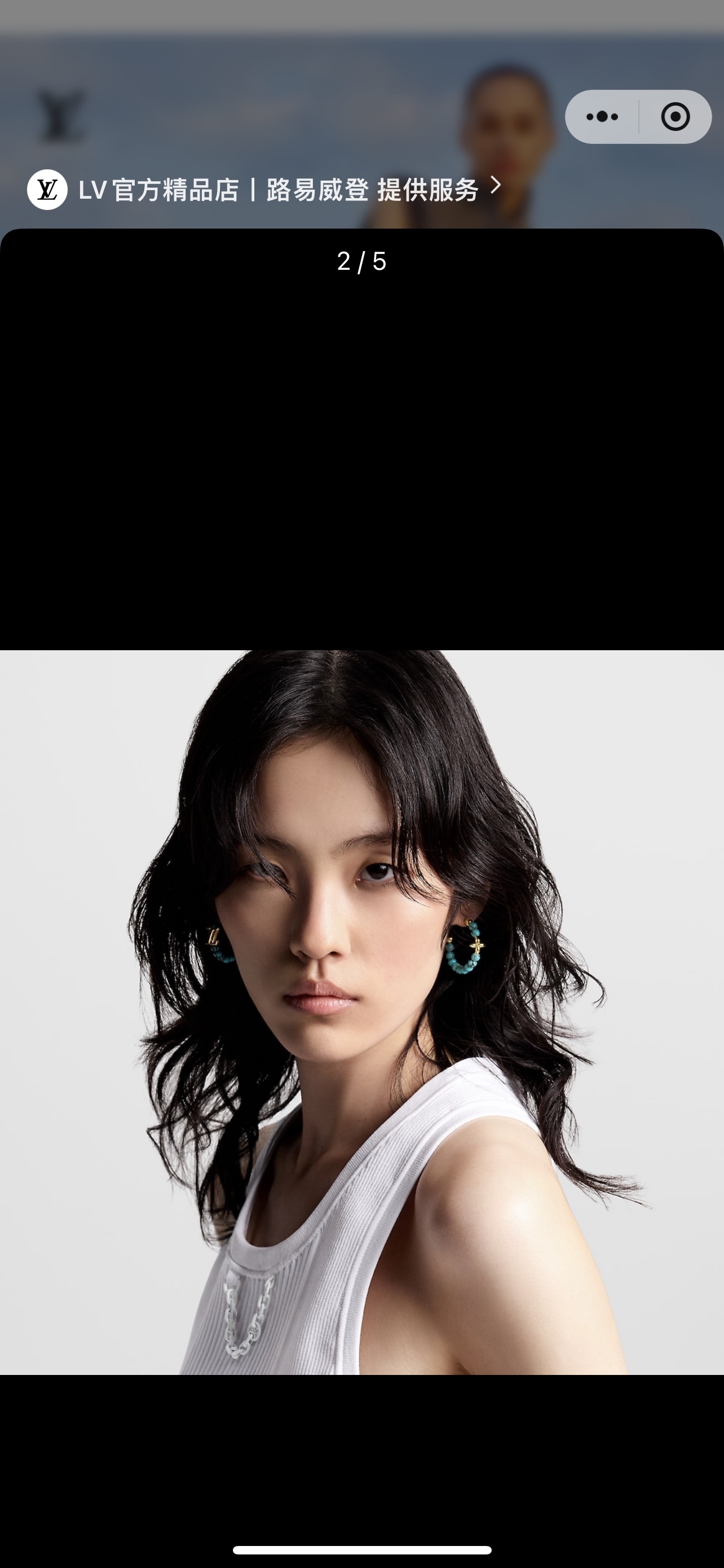 LV Blue Logo-Accented Earrings 302