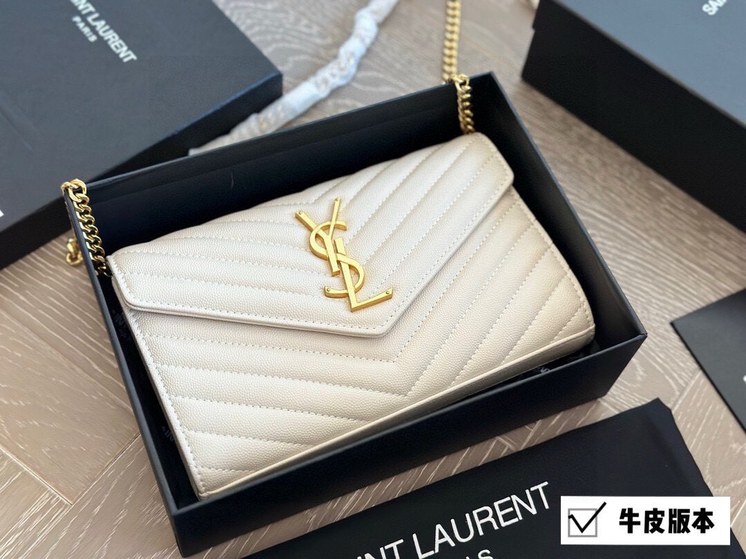 YSL Gold Logo-Accented Bag 088