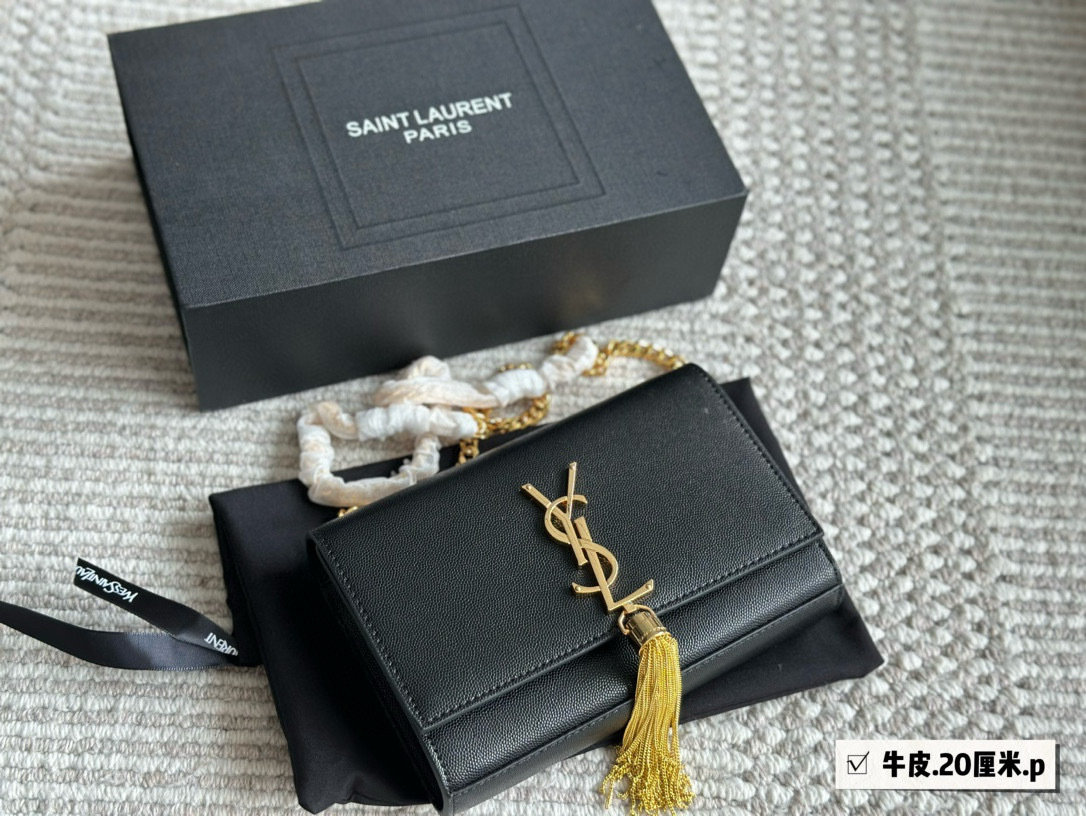 YSL Silver Logo-Accented Bag 142