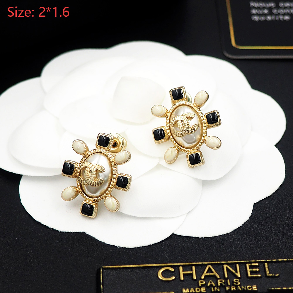 Chanel Rose Gold Vintage-Inspired Earrings 028