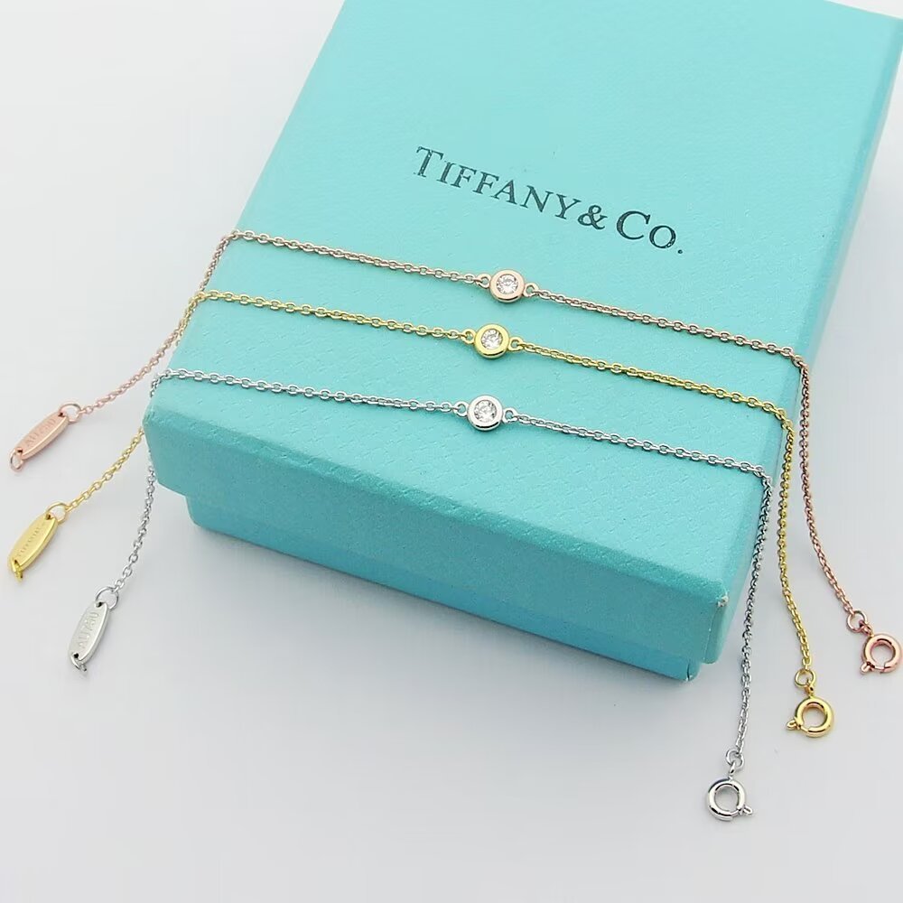 Tiffany Silver Logo-Accented Bracelet 038