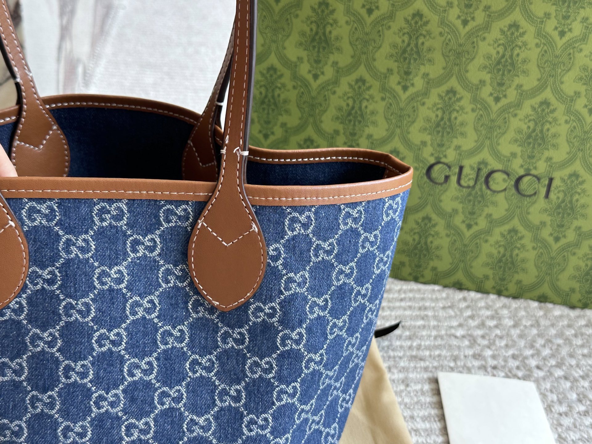 Gucci Blue Quilted Bag 573