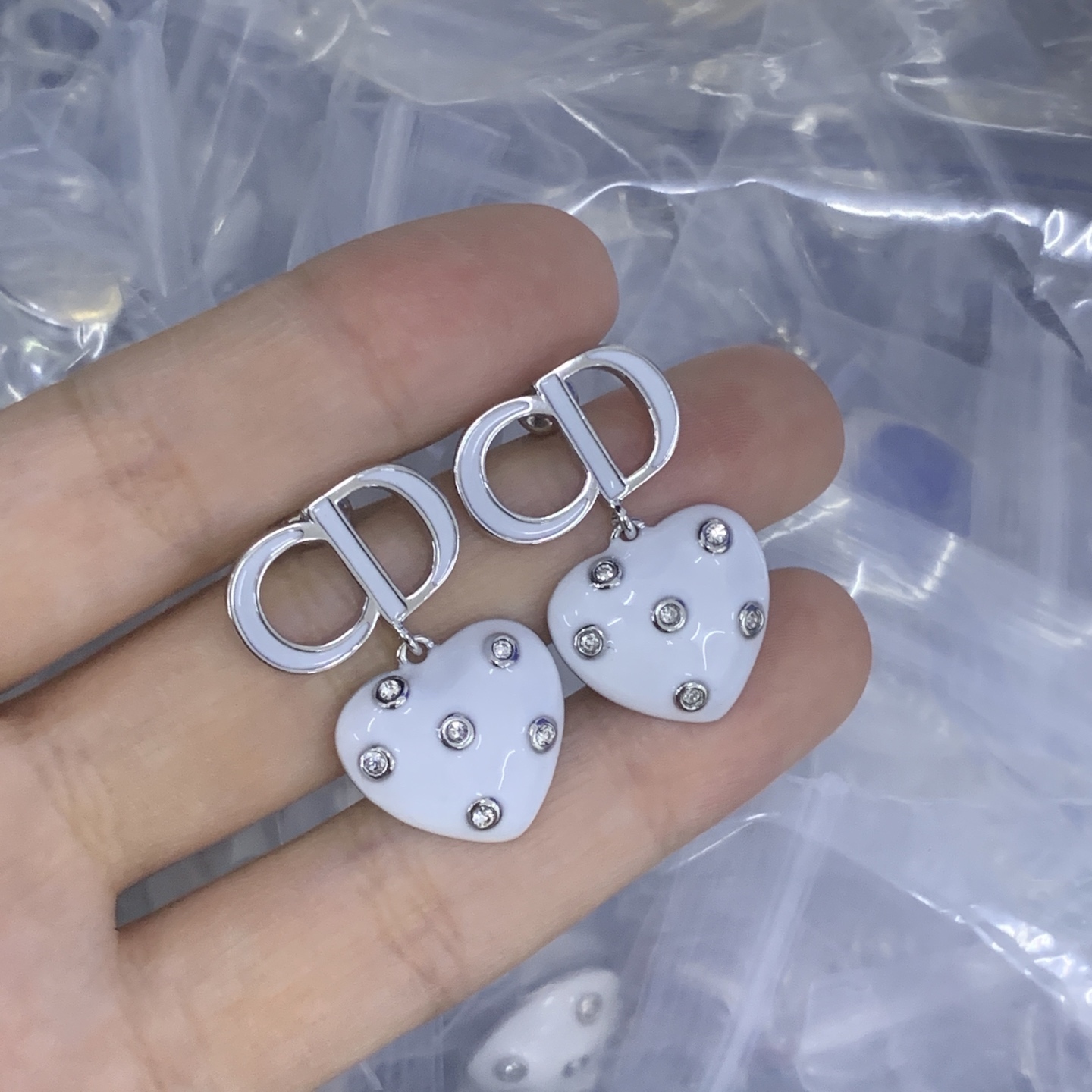 Dior Silver Vintage-Inspired Earrings 533