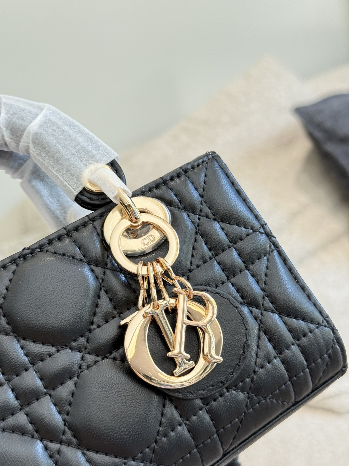 Dior d-joy Rose Gold Vintage-Inspired Bag 714