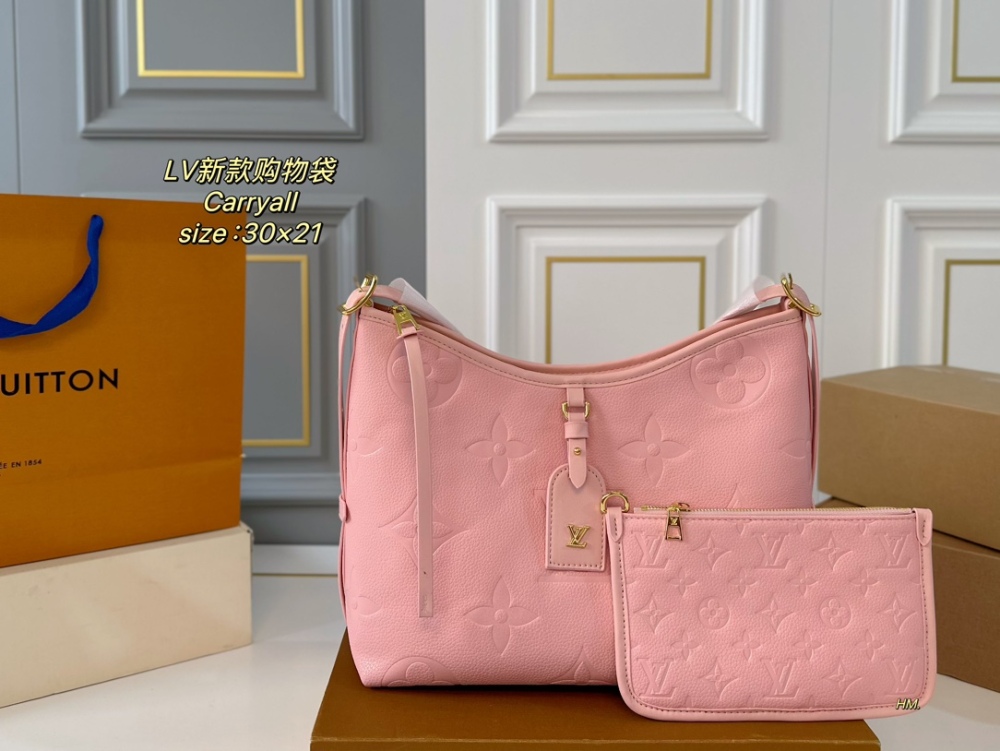 LV bag carryall leather bag 30cm