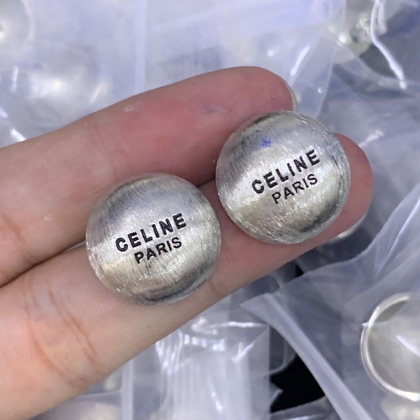 Celine Silver Delicate Earrings 035