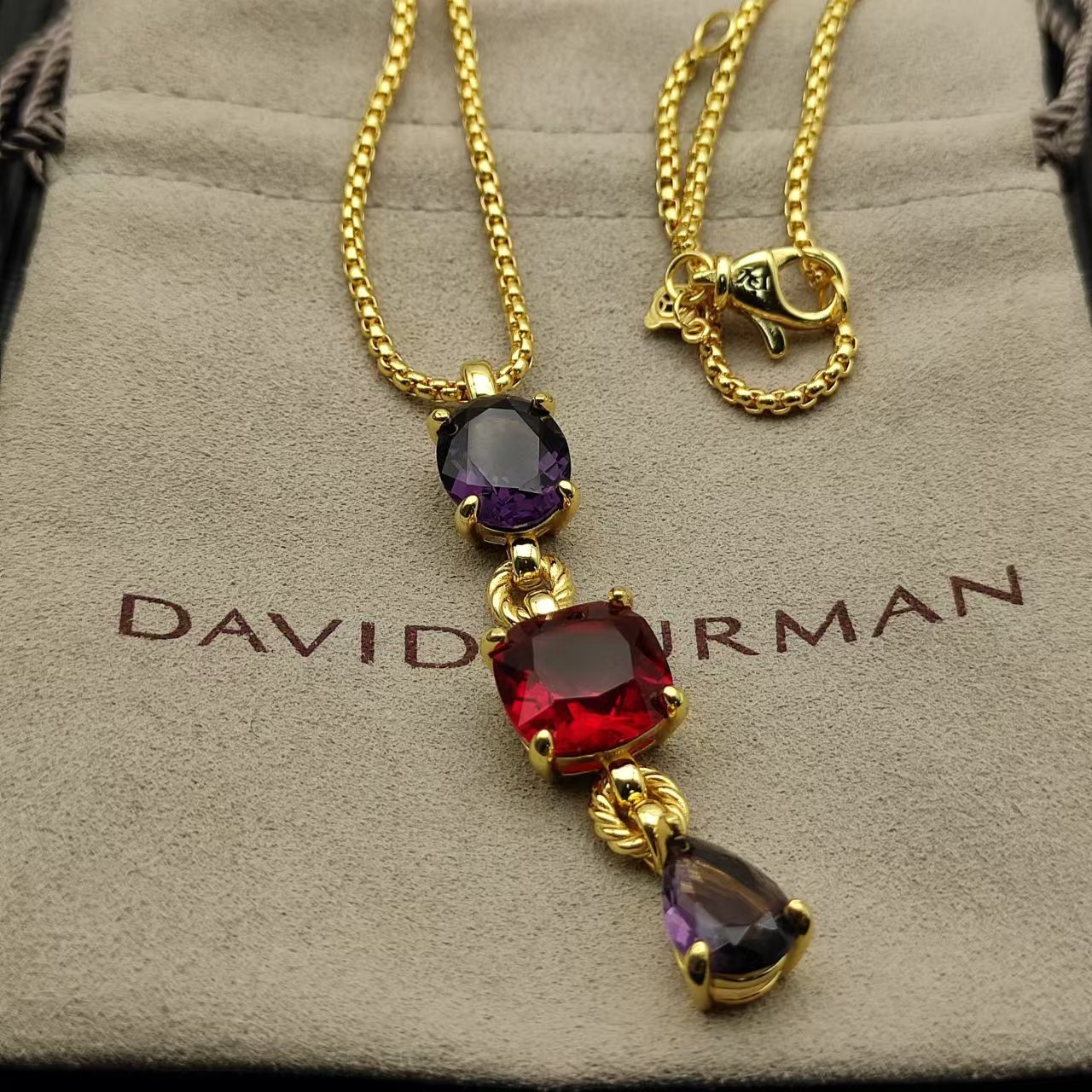David Yurman Gold Vintage-Inspired Necklace 177
