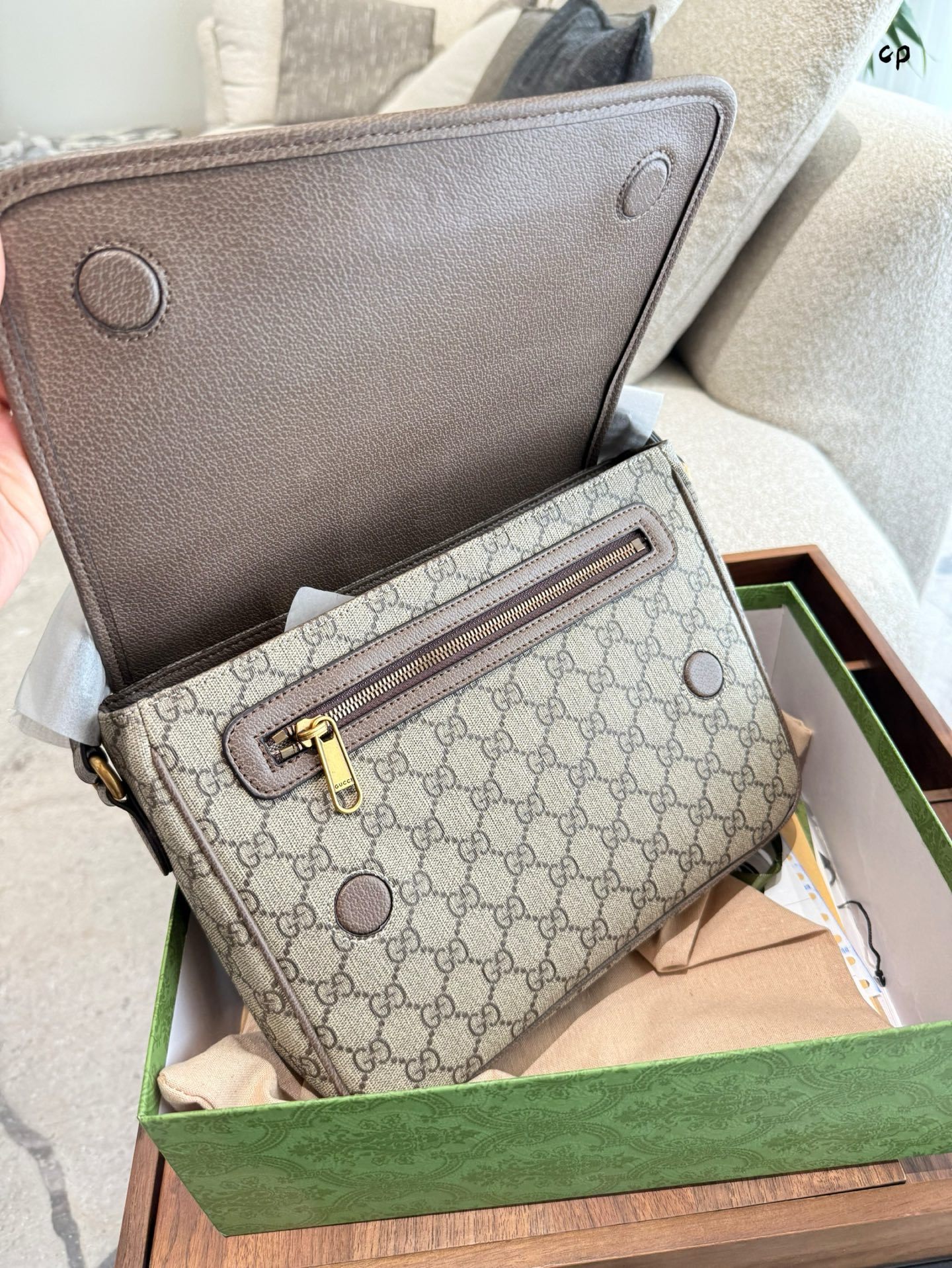 Gucci Green Quilted Bag 556