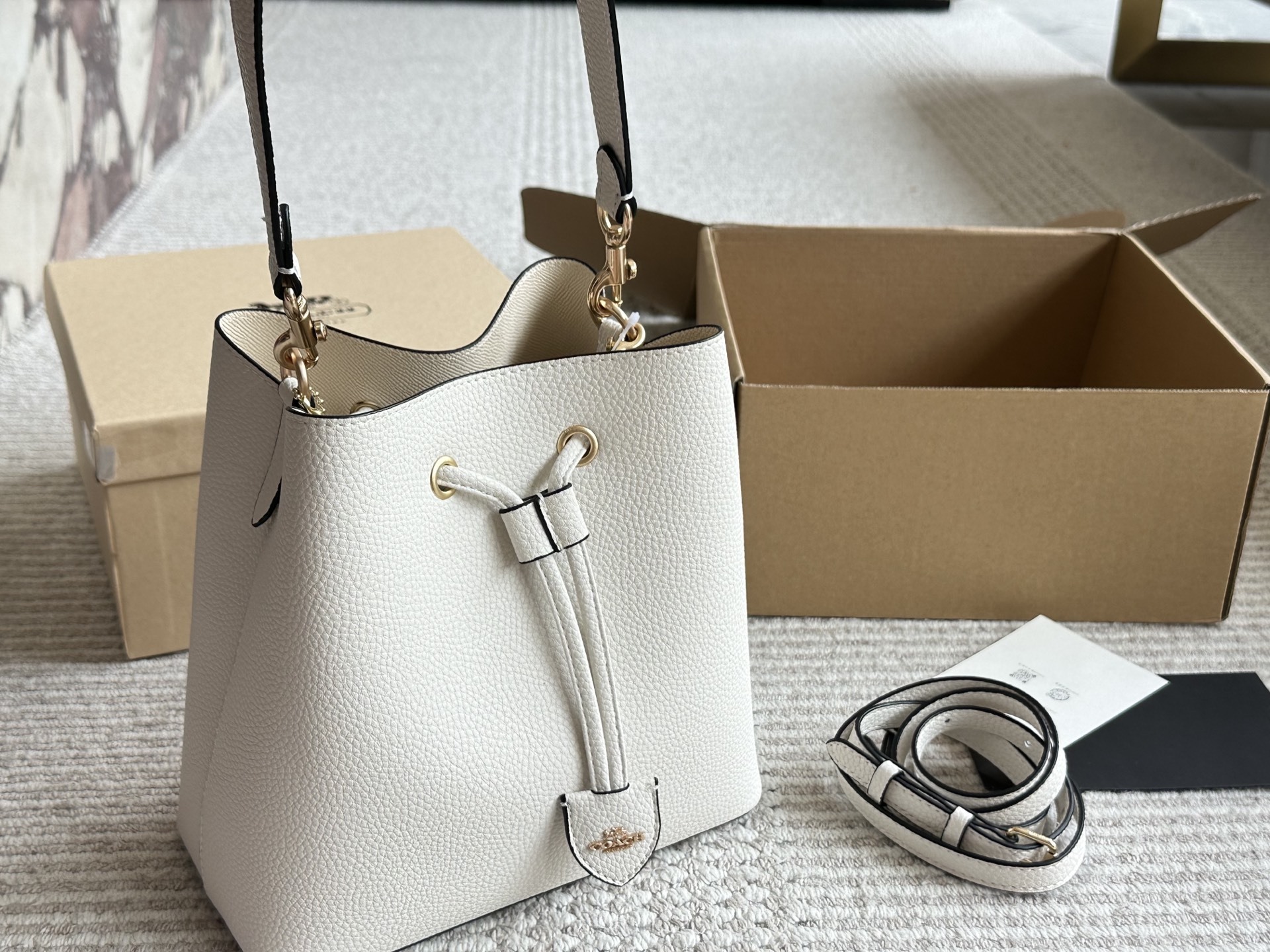 Coach Rose Gold Vintage-Inspired Bag 075