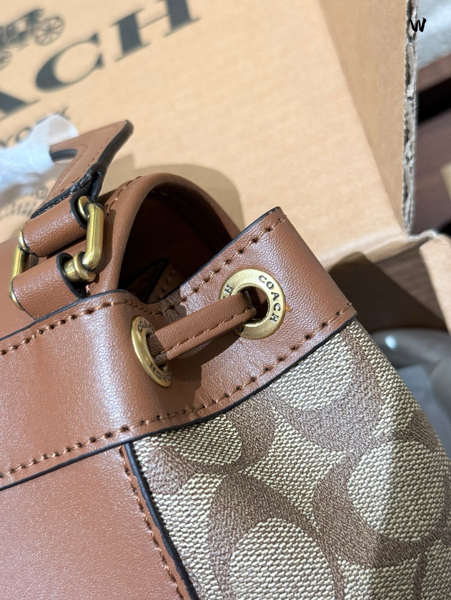 Coach Rose Gold Vintage-Inspired Bag 051