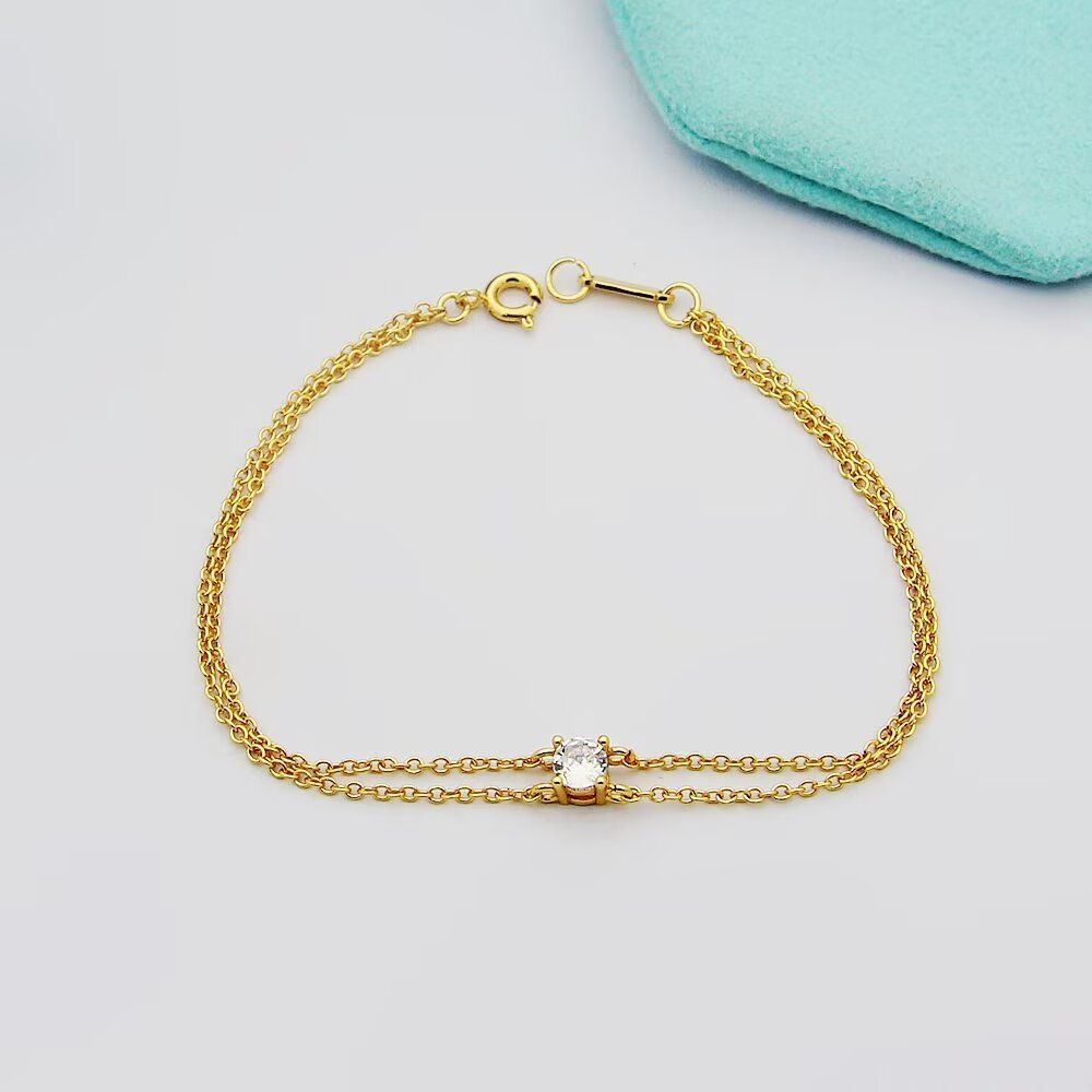Tiffany Rose Gold Logo-Accented Bracelet 036