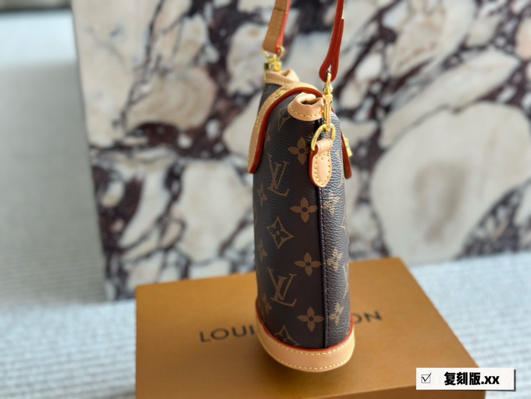 LV Rose Gold Logo-Accented Bag 1493