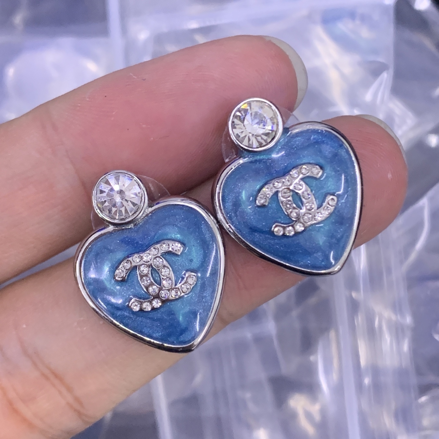 Chanel Silver Vintage-Inspired Earrings 059