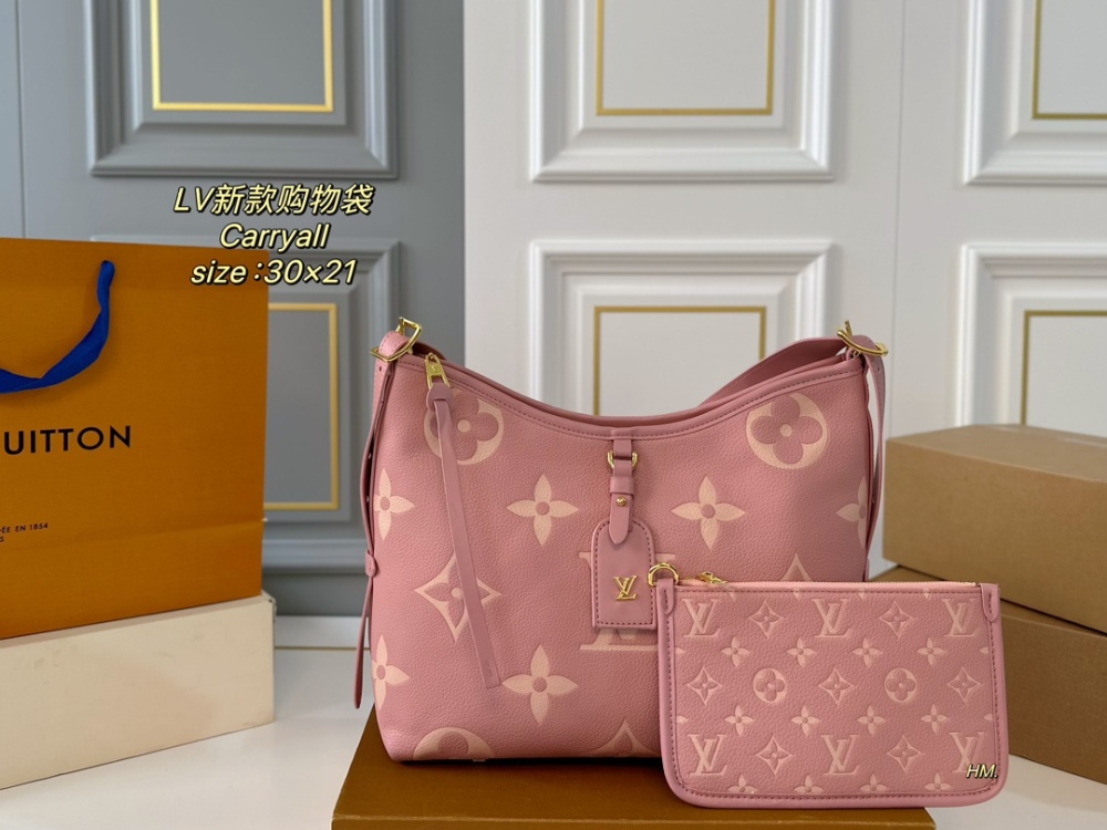 LV bag carryall leather bag 30cm