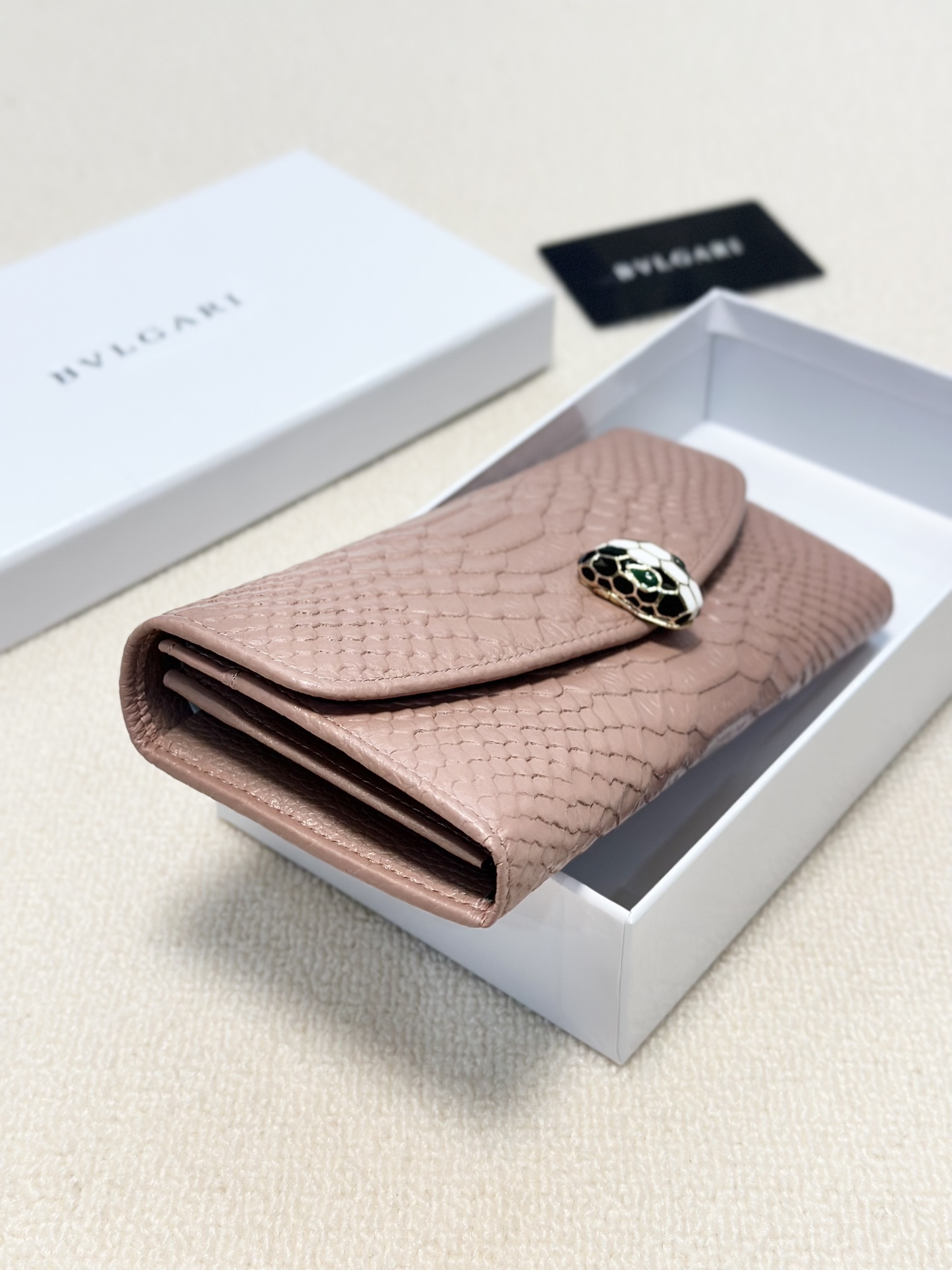 BVLGARI Rose Gold Logo-Accented Bag 202