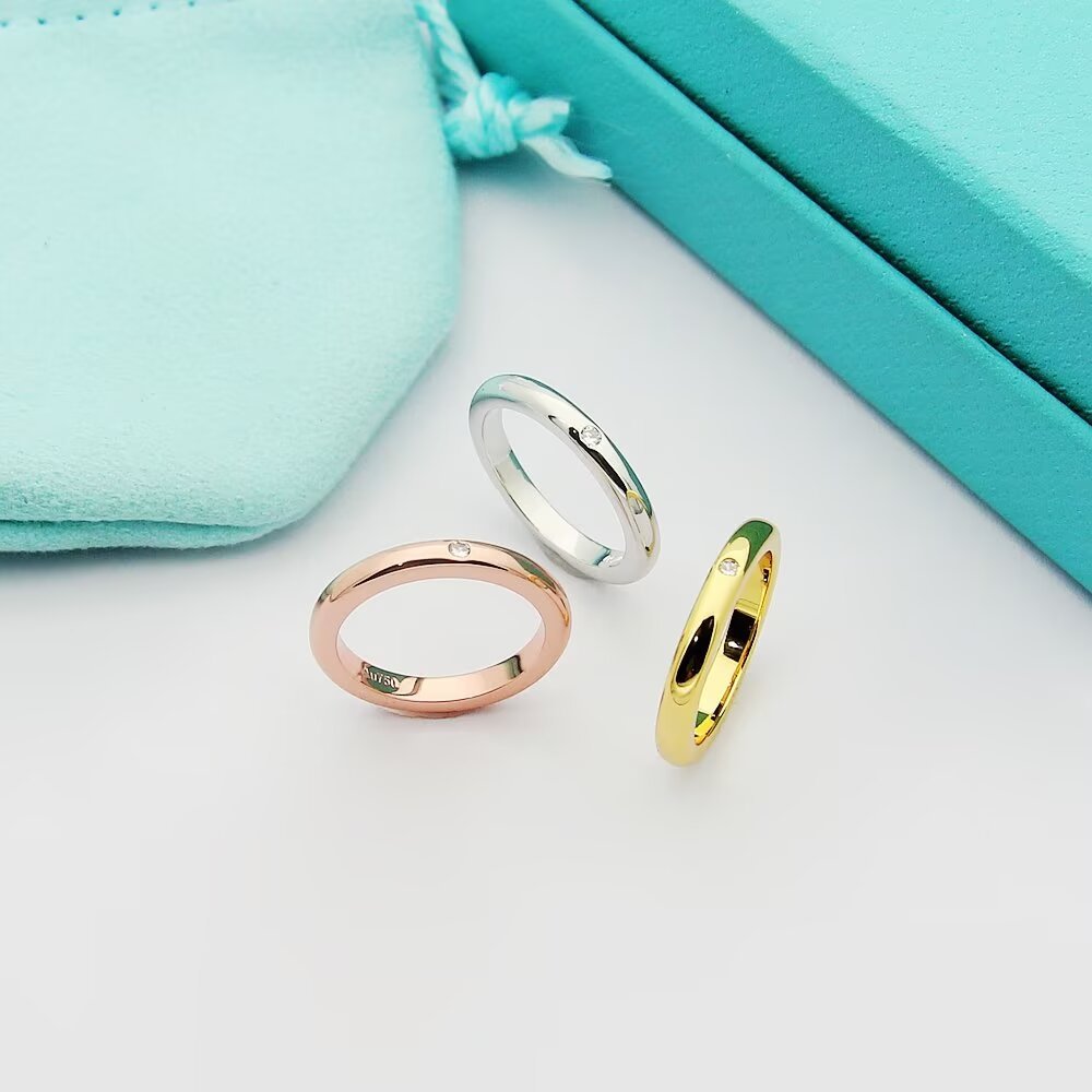 Tiffany Silver Logo-Accented Ring 028