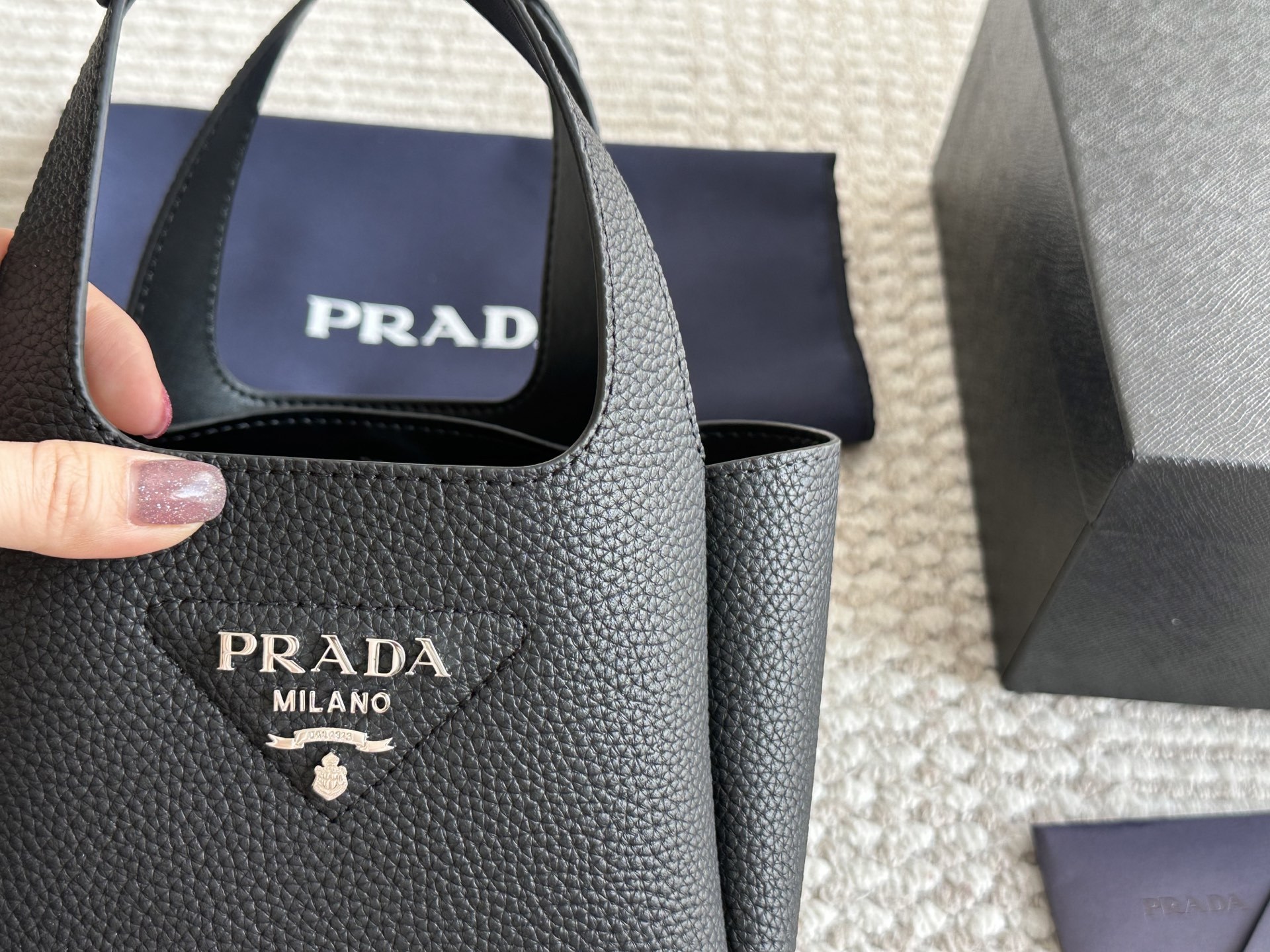 Prada Beige Logo-Accented Bag 058
