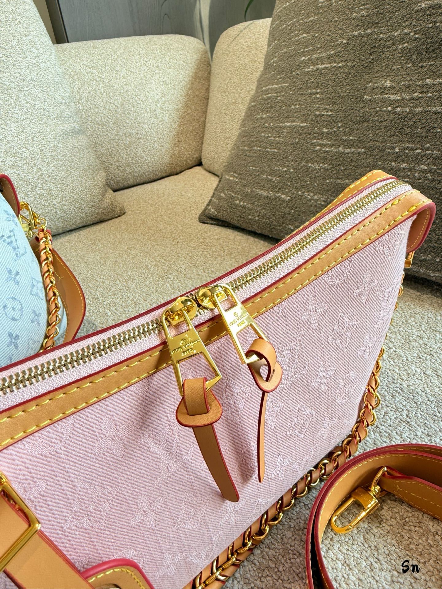 LV Rose Gold Quilted Bag 1426