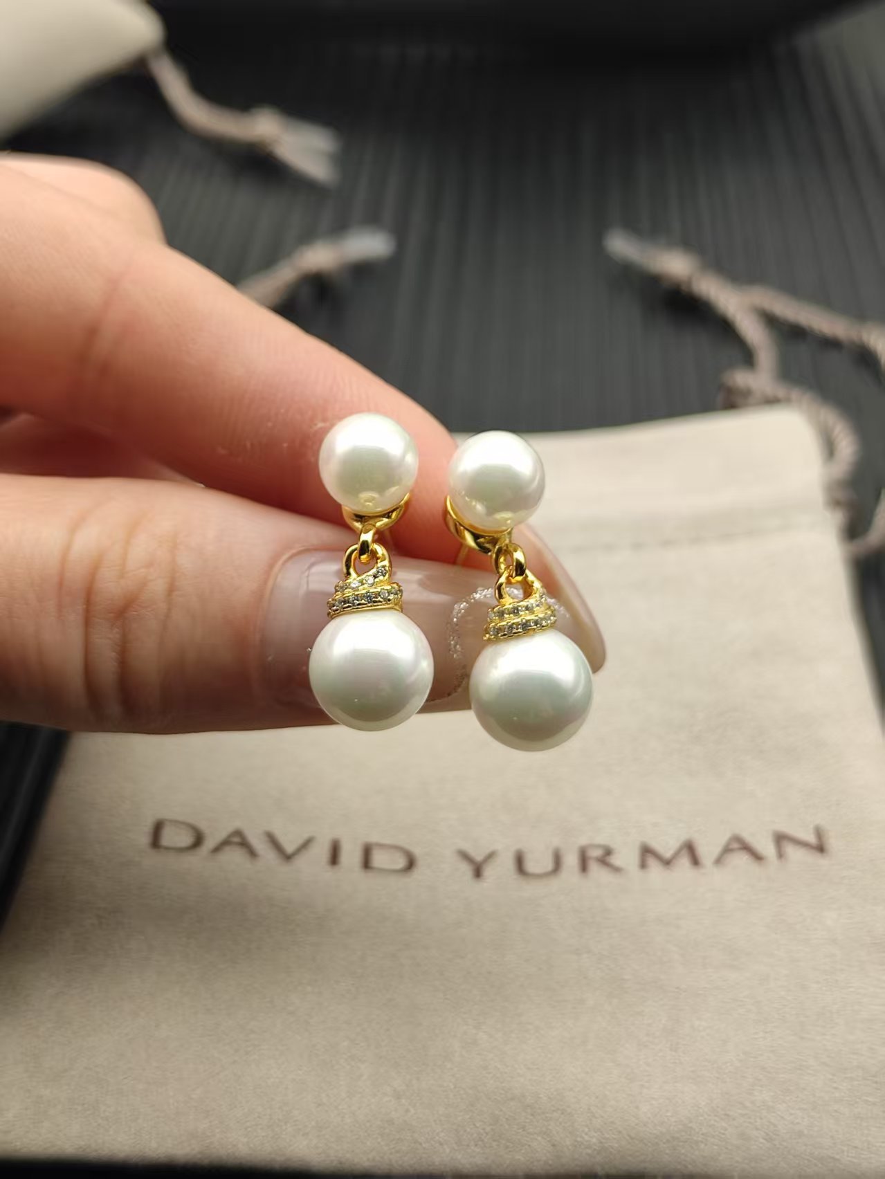 David Yurman Rose Gold Vintage-Inspired Earrings 236