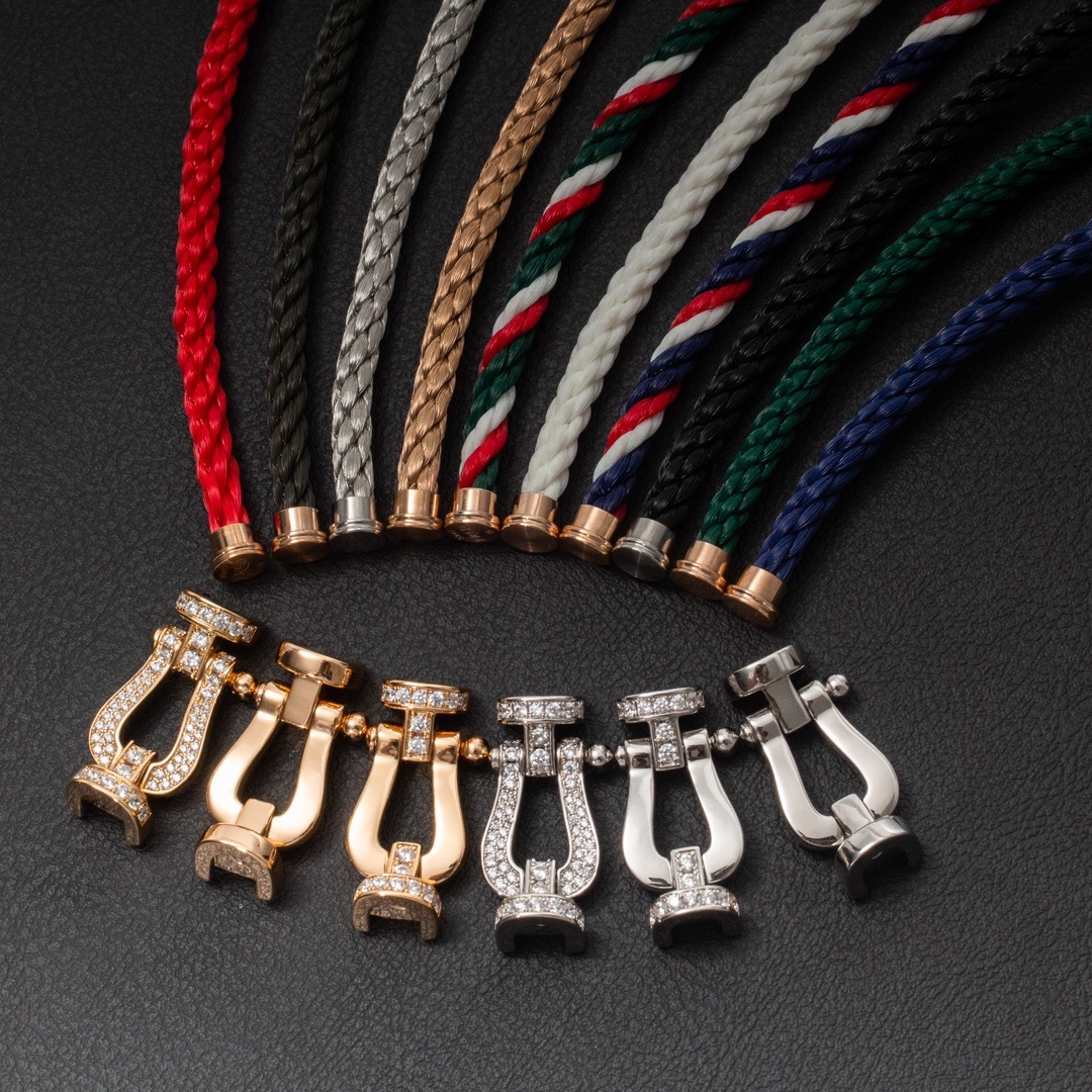 FRED Silver Logo-Accented Bracelet