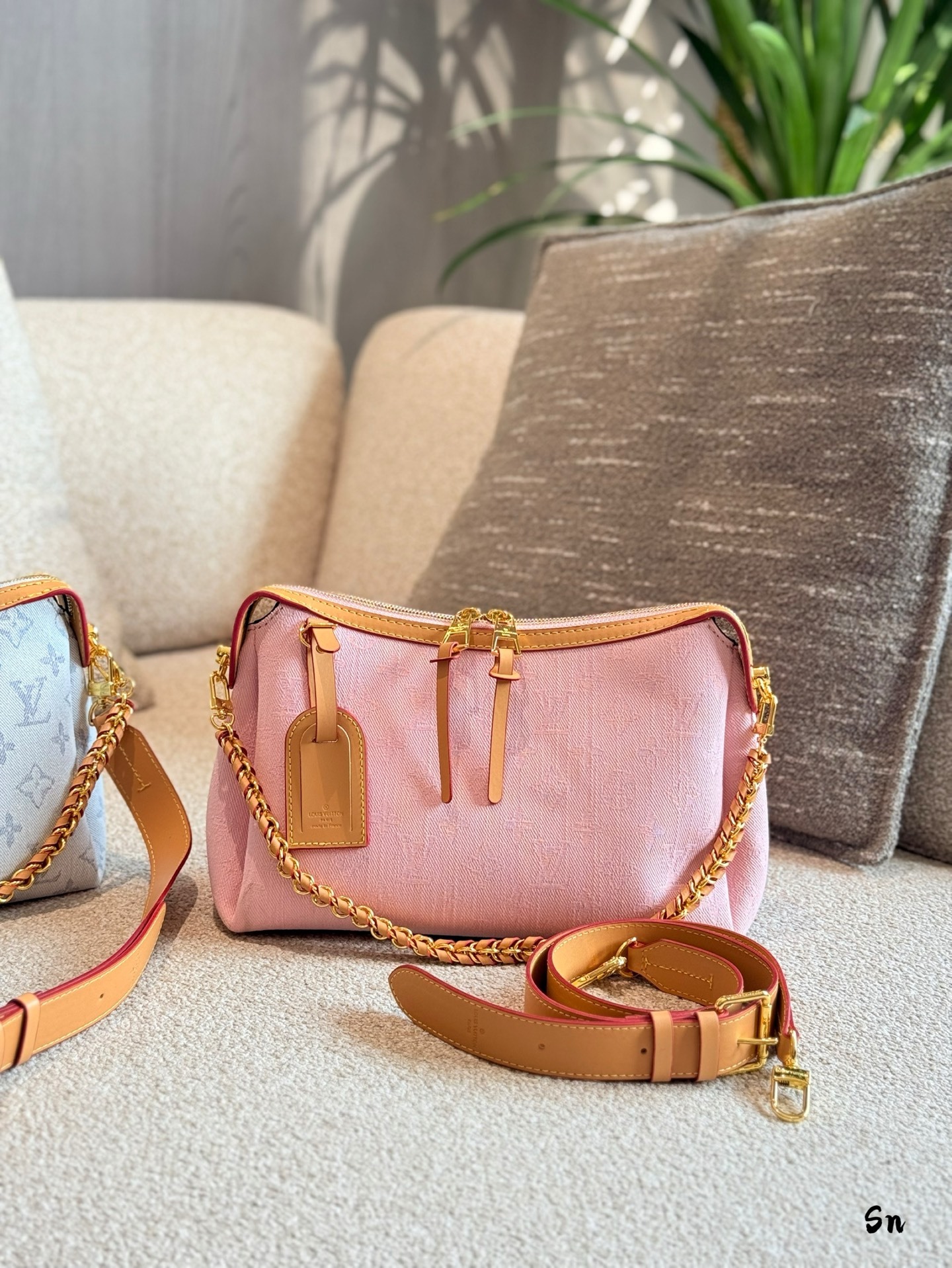 LV Rose Gold Quilted Bag 1426