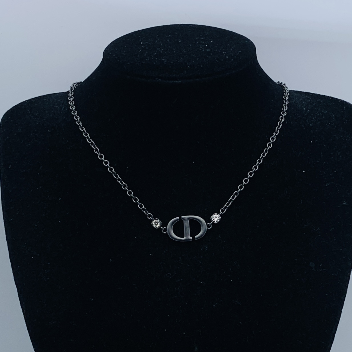 Dior Silver Logo-Accented Necklace 341
