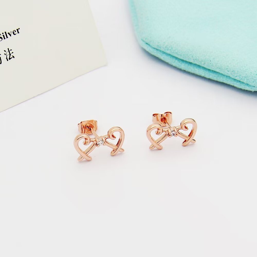 Tiffany Rose Gold Romantic Earrings 068
