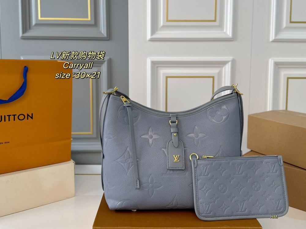 LV bag carryall leather bag 30cm