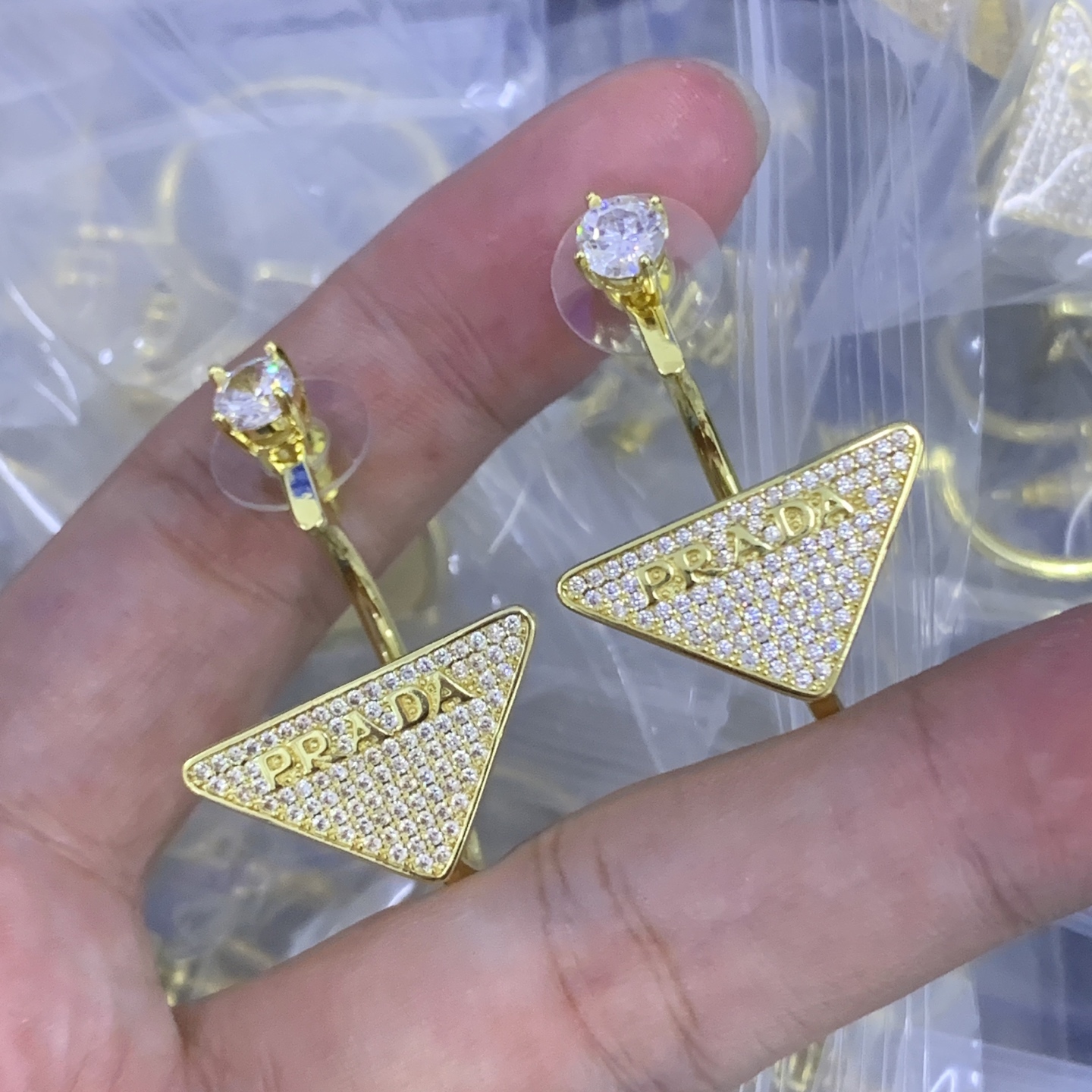 Prada Gold Statement Earrings 155