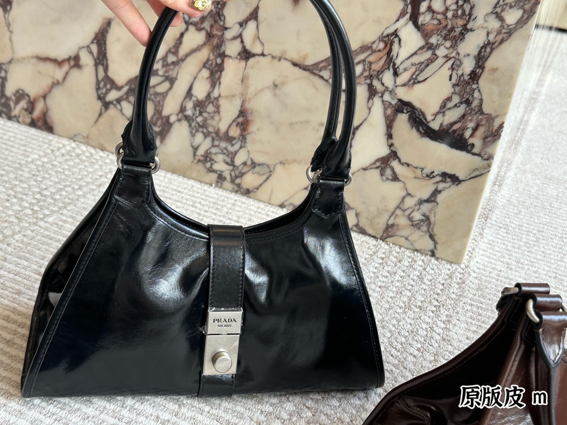 Prada Silver Statement Bag 107
