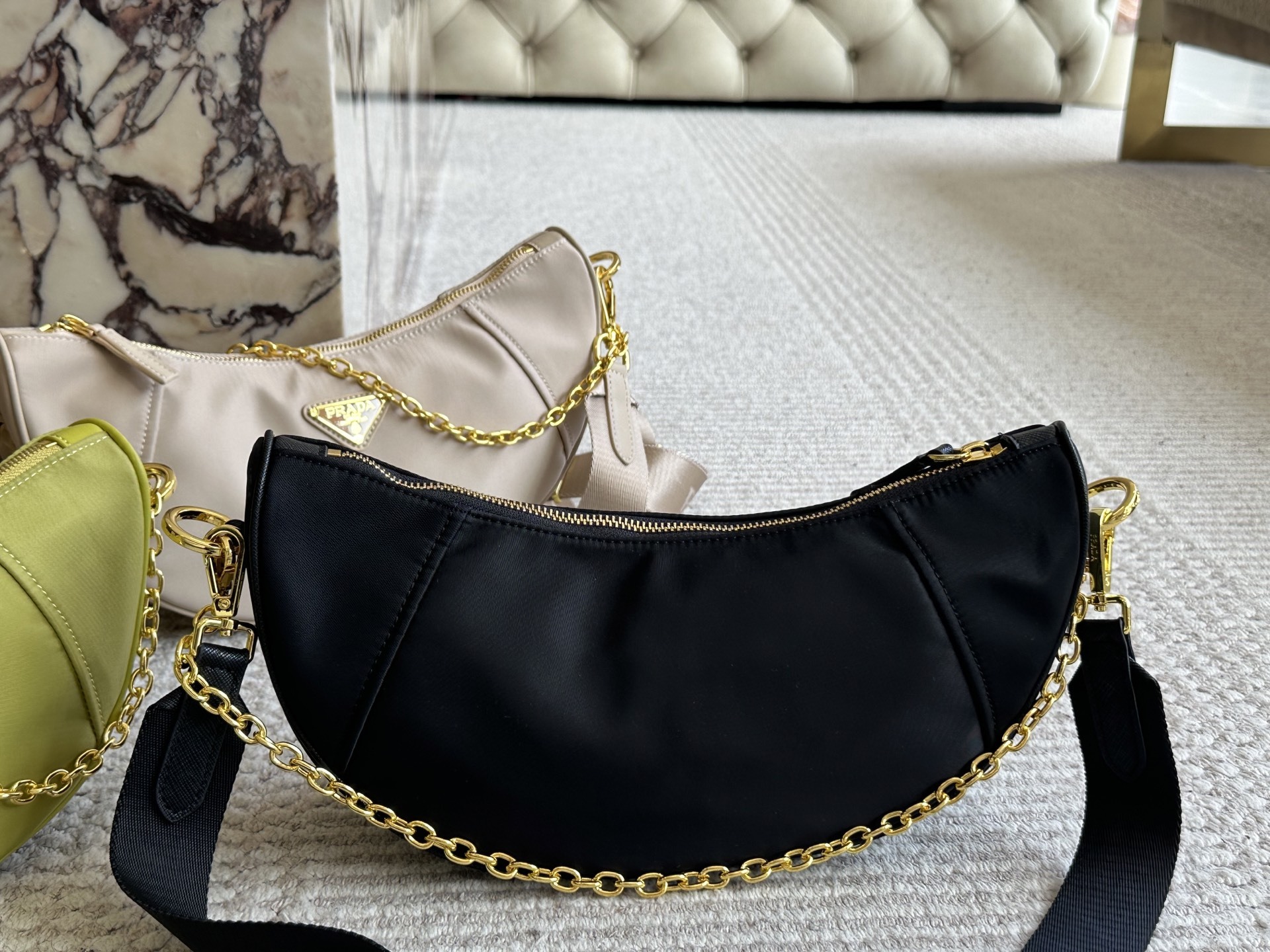Prada Bag Sling Gold Vintage-Inspired Bag 014