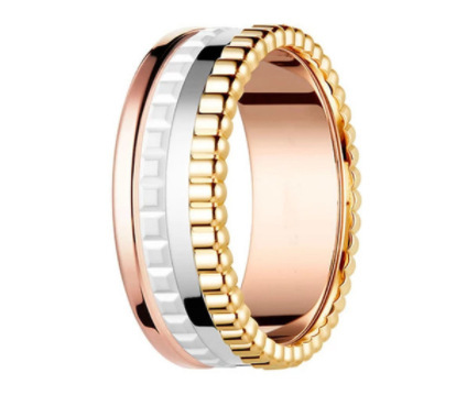 Boucheron Rose Gold Textured Ring 001