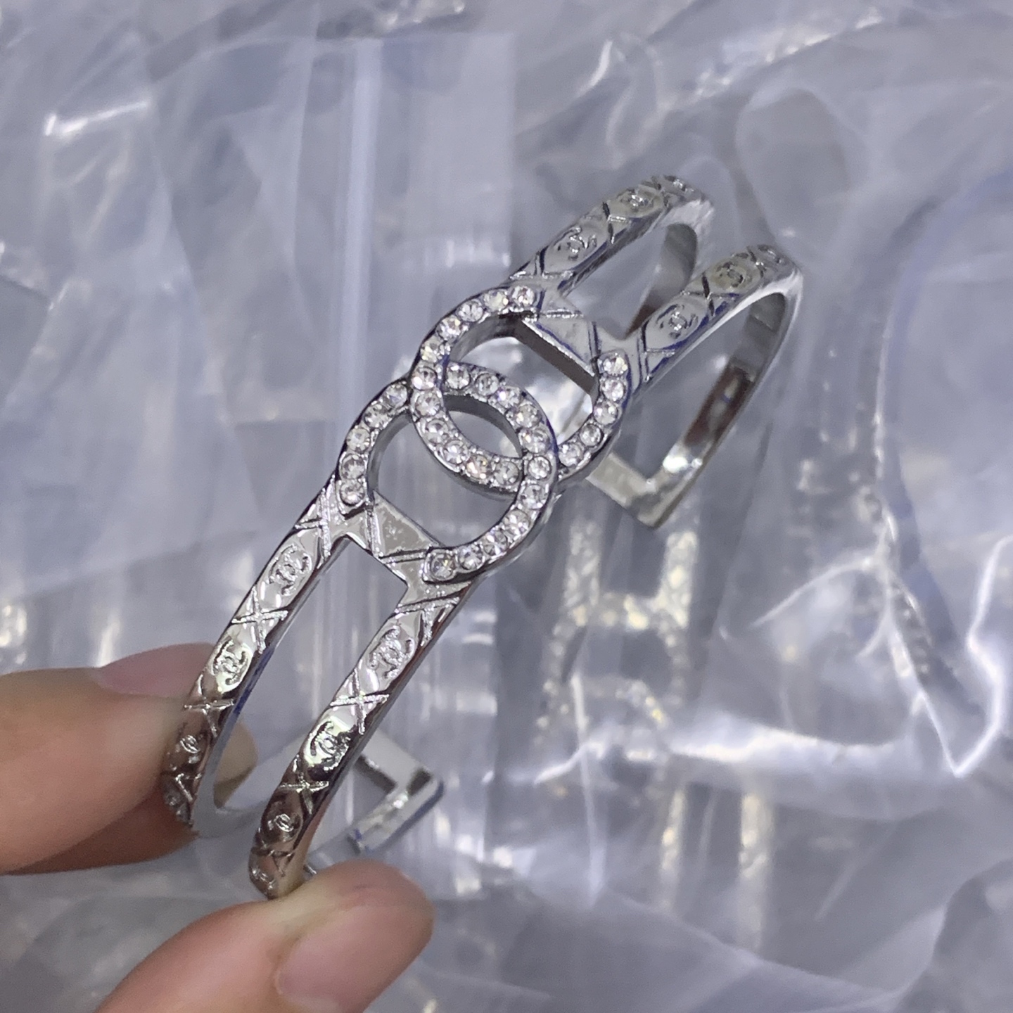 Chanel Silver Vintage-Inspired Bracelet 697
