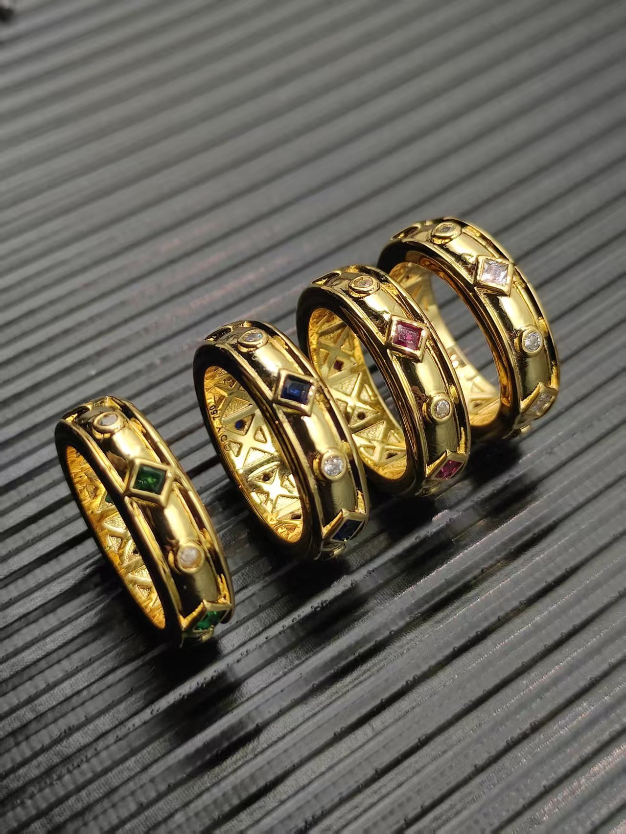 David Yurman Rose Gold Textured Ring 304